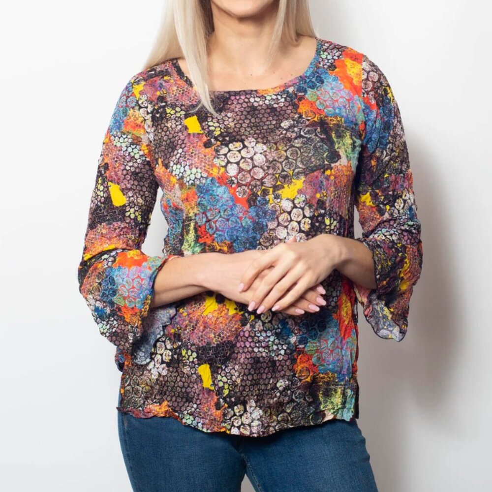 Snoskins Crinkle Ballet Blouse in Beebop Large